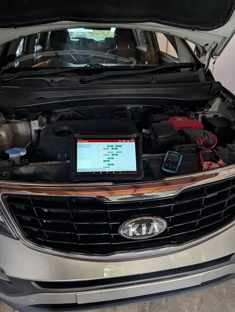 Diagnostic scan on a Kia